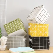 Folding Desktop Storage Box Waterproof Toy Sundries Cute Storage Basket Cosmetic - Image 2