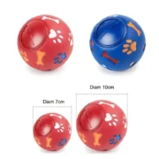 Pet Cat Dog Toy Food Leakage Feeder Treat Ball Rubber Ball - Image 3