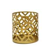 Vintage Metal Candle Holder Candleholder Lantern Hurricane Pillar Table Candlestick - Image 5