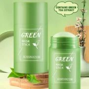 Face Clean Mask Green Tea Cleansing Stick Mask Shrink pores Deep Blackhead Remover facial Cleansing Moisturizing Mask 40g - Image 6