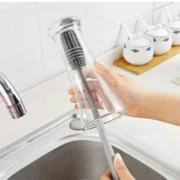 Silicone Milk Bottle Brush Cup Scrubber Glass Cleaner Kitchen Cleaning - Image 6