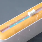 2 In 1 Food Film Dispenser Magnetic Wrap Dispenser With Cutter Storage Box - Image 4