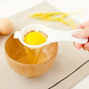 1PC Egg Yolk Separator Divider White Plastic Convenient Household Eggs Tool