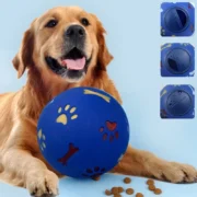 Pet Cat Dog Toy Food Leakage Feeder Treat Ball Rubber Ball - Image 2