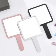 Eyelash Extension Handheld Makeup Mirror Square Makeup Vanity Mirror - Image 5
