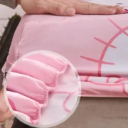 Sanrio Hello Kitty Fitted Sheets Cartoon Kt Pattern Printing Mattress Protector - Image 6